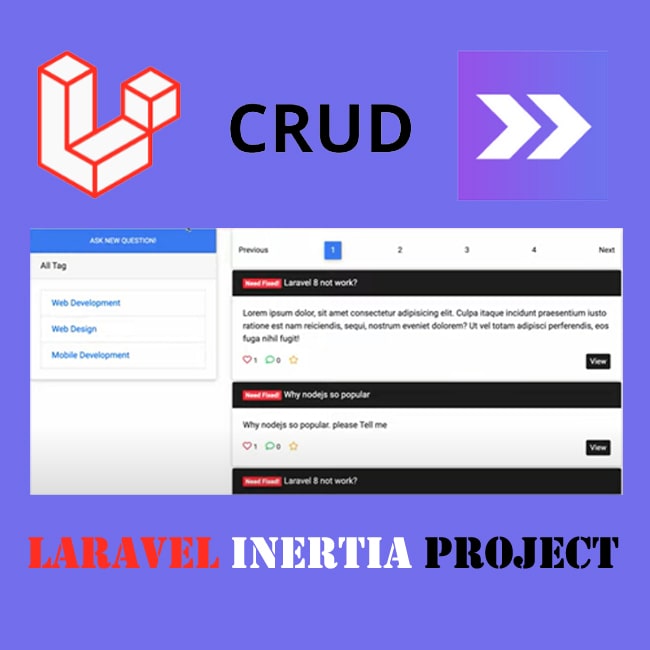 laravel inertia Project